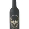11 Inch Matte Black Halloween LED Skull Bottle