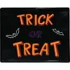 11-in Neon Light Trick Or Treat Sign -Animatronics Shop 11 inch neon light trick or treat sign