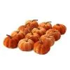 Twelve 2" Orange Velvet Pumpkins 1 Twelve 2" Orange Velvet Pumpkins -Animatronics Shop 12 2 orange velvet pumpkins set