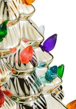 12" Gold Ceramic Christmas Tree Decoration 11 12" Gold Ceramic Christmas Tree Decoration -Animatronics Shop 12 gold ceramic christmas tree alt 3