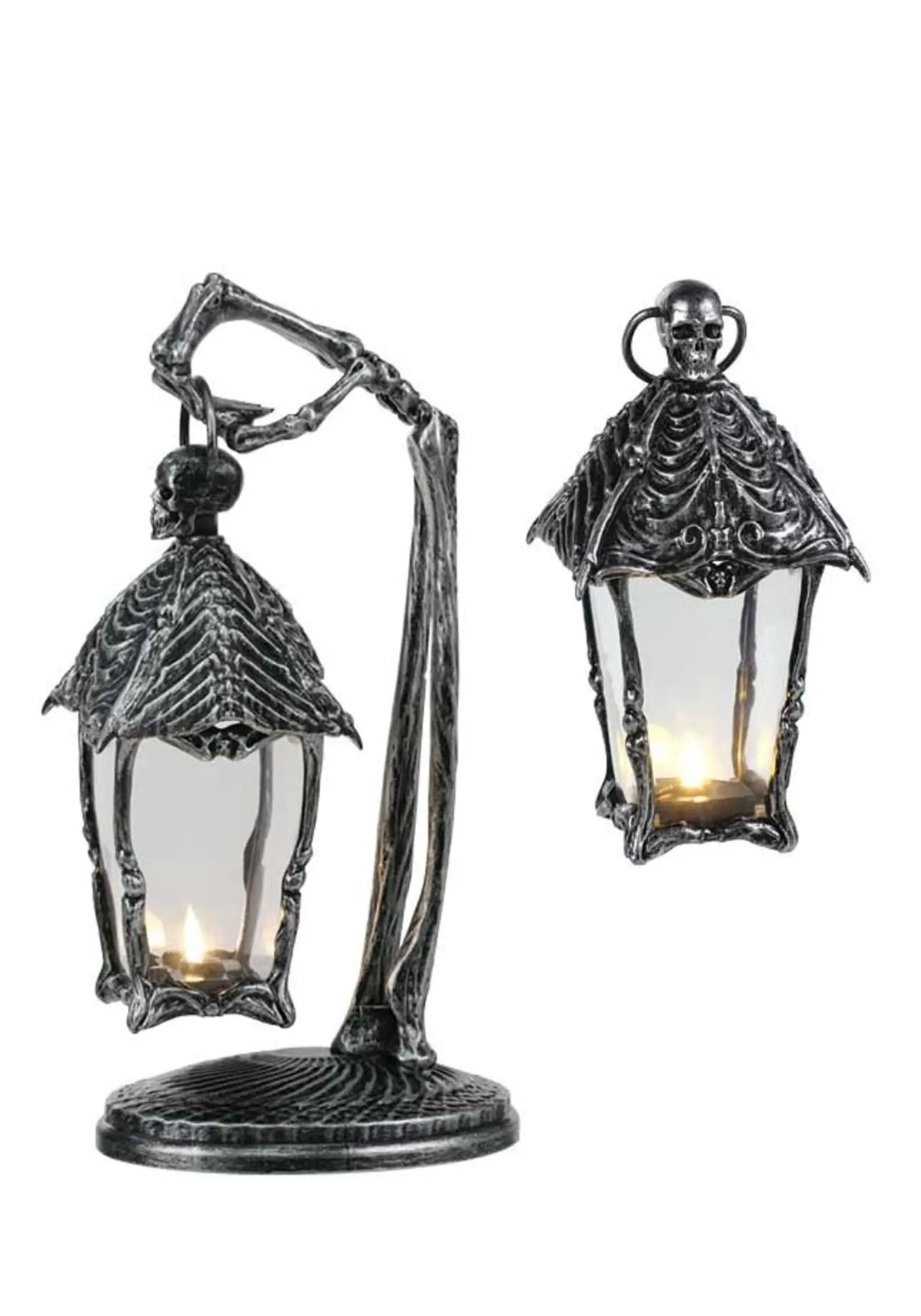 12 Inch Gothic Skeleton Lantern 3 12 Inch Gothic Skeleton Lantern