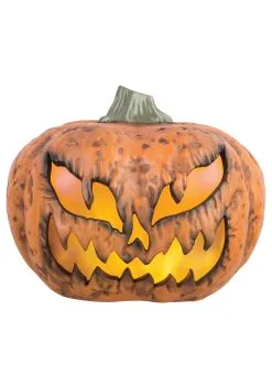 12" Light Up Blow Mold Pumpkin Decoration