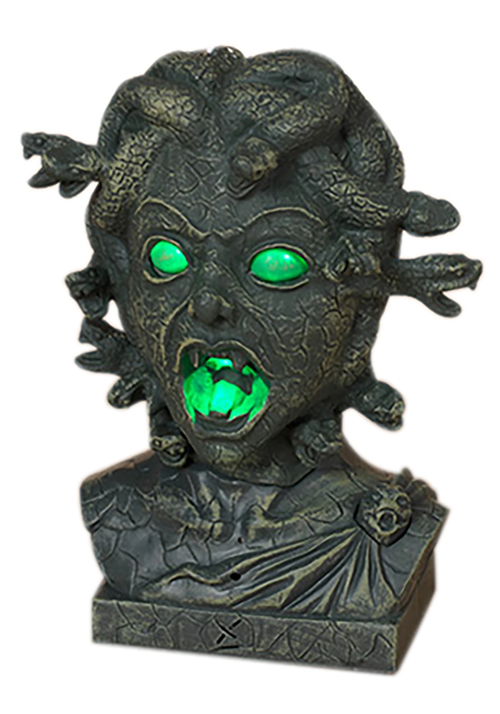 12" Lighted Animated Medusa Head Figurine 3 12" Lighted Animated Medusa Head Figurine