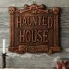 13" Haunted House Welcome Sign Decoration 2 13" Haunted House Welcome Sign Decoration -Animatronics Shop 13 haunted house sign