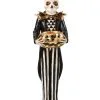 13 Inch Skeleton & Jack O' Lantern With Candle Figure -Animatronics Shop 13 inch skeleton with candle jack o lantern figure