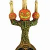 14" Creepy Pumpkin Halloween Candelabra