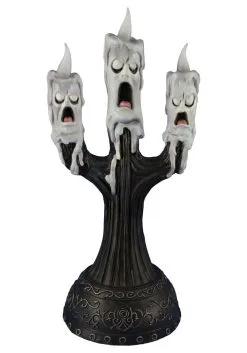 Ghost Candle With Faces 15" Animated Prop
