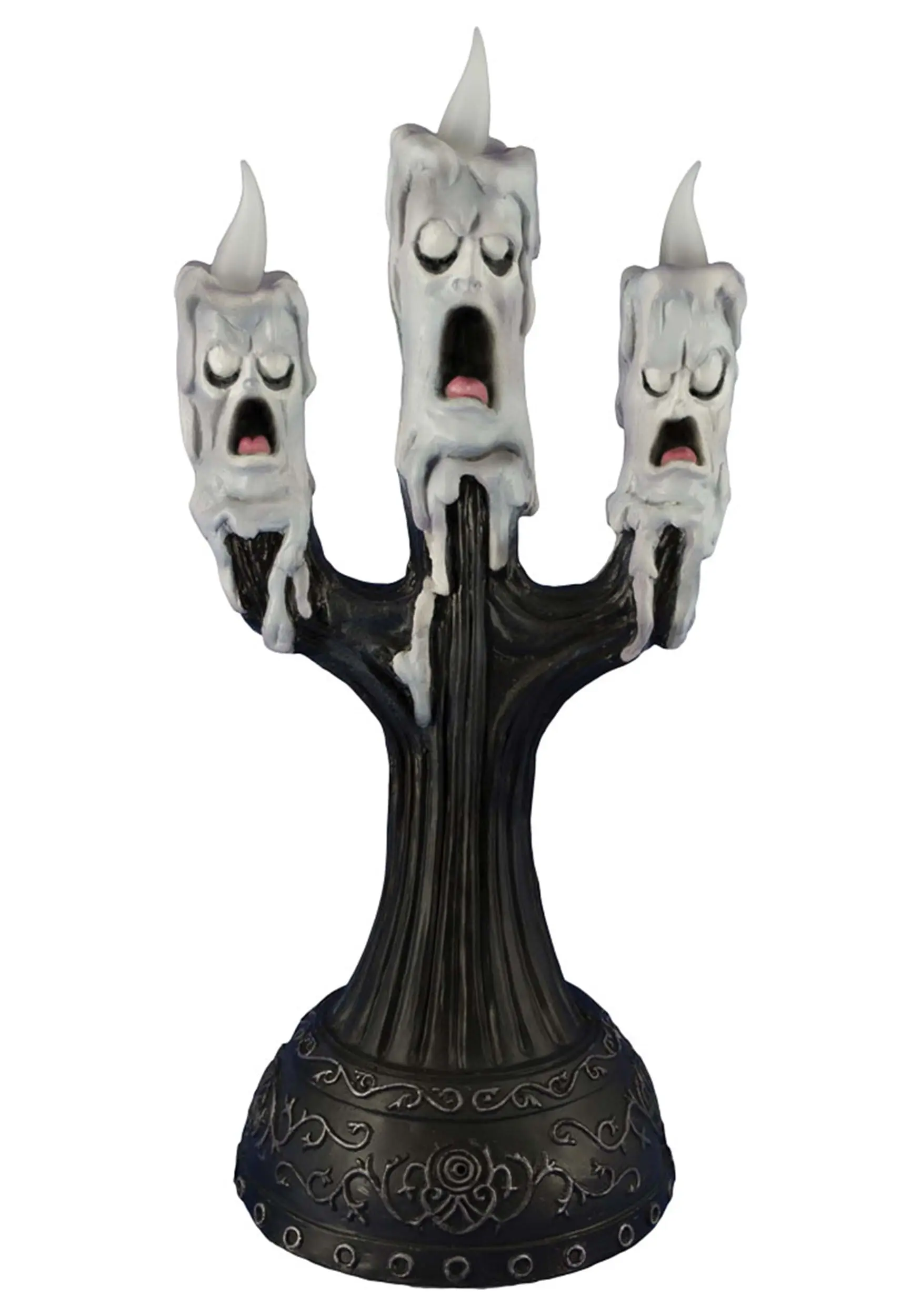 Ghost Candle With Faces 15" Animated Prop 3 Ghost Candle With Faces 15" Animated Prop