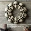 15in Skull Wreath Halloween Decoration