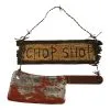 Chop Shop Cleaver 16" Sign Decoration