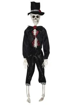 Hanging Skeleton Groom 16" Halloween Decoration