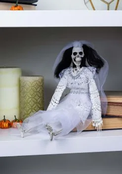 16-Inch Skeleton Dressed Bride Halloween Decoration 12 16-Inch Skeleton Dressed Bride Halloween Decoration -Animatronics Shop 16 skeleton dressed bride alt 4
