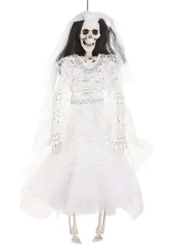 16-Inch Skeleton Dressed Bride Halloween Decoration 13 16-Inch Skeleton Dressed Bride Halloween Decoration -Animatronics Shop 16 skeleton dressed bride alt 5