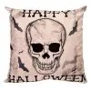18 Inch Happy Halloween Skull Pillow Cover