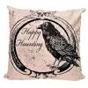 18 Inch Happy Haunting Raven Pillow Cover -Animatronics Shop 18 inch happy haunting raven pillow cover