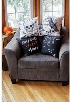 18 Inch Happy Haunting Raven Pillow Cover 7 18 Inch Happy Haunting Raven Pillow Cover -Animatronics Shop 18 inch happy haunting raven pillow cover alt 2
