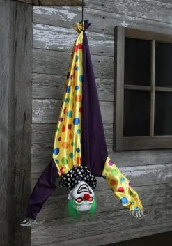 2.8 Ft Animated Hanging Evil Clown Prop 9 2.8 Ft Animated Hanging Evil Clown Prop -Animatronics Shop 2 8 foot animated hanging evil clown alt 2