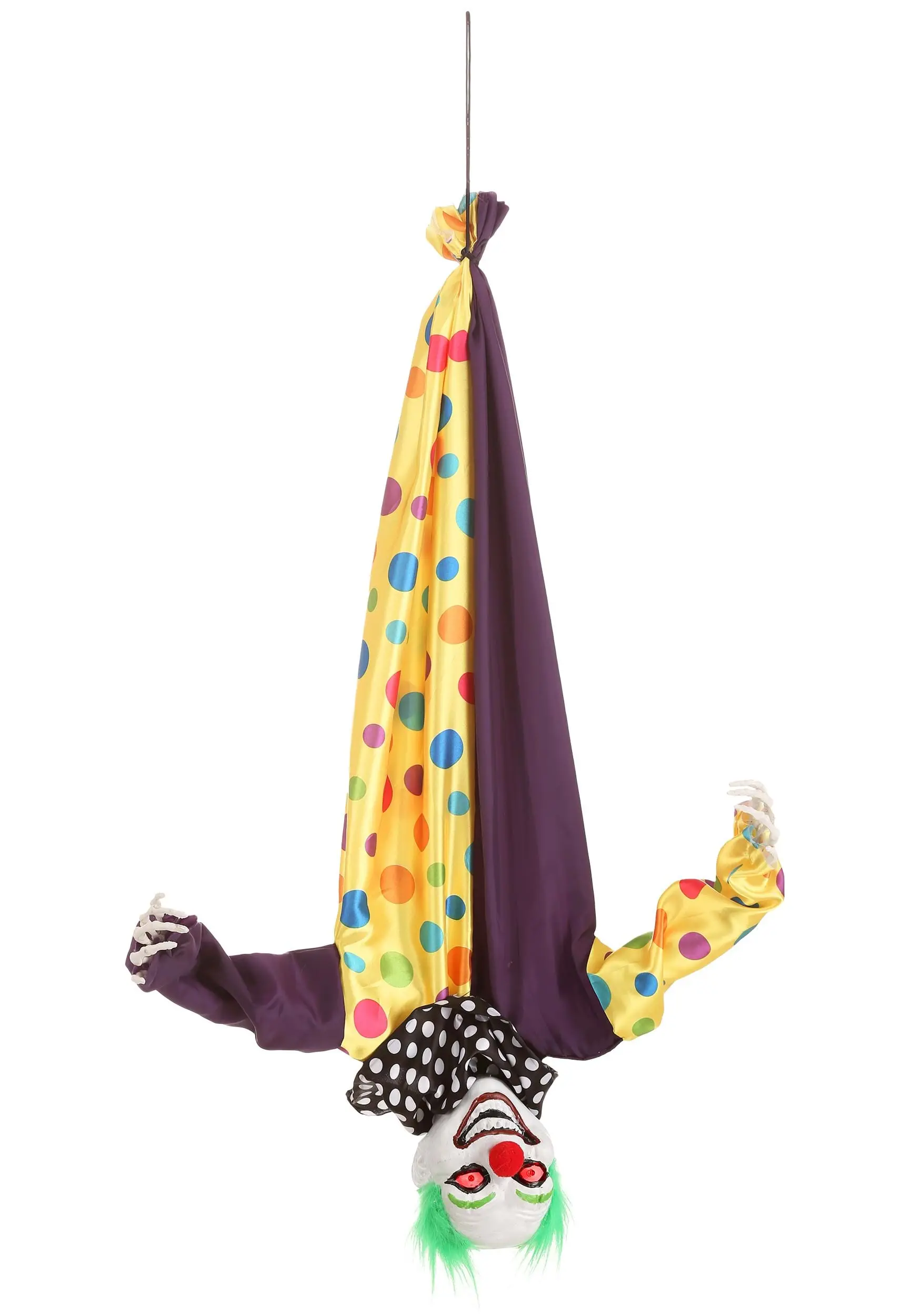 2.8 Ft Animated Hanging Evil Clown Prop 7 2.8 Ft Animated Hanging Evil Clown Prop - Image 5