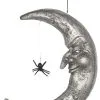 20" Hanging Moon With Spider Decoration -Animatronics Shop 20 inch hanging moon with spider upd