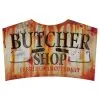 24" Metal Butcher Shop Sign Decoration