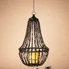 25" Black Chandelier W/ Spiders, Remote & Candle -Animatronics Shop 25 black chandelier w spiders candle remote