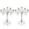 Silver Spider Web 25 Inch Candelabra