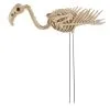 26.5" Skeleton Flamingo Decoration