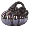 Glass Oil Slick 3 Inch Pumpkin Decoration