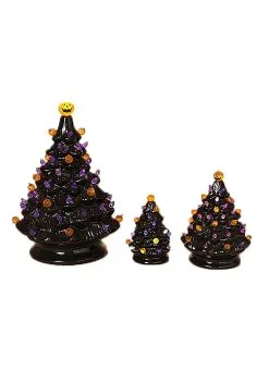 3 Lighted Halloween Dolomite Trees With Sound