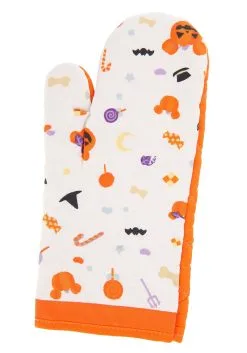 3 Piece Disney Mickey Halloween Treats Textile Kitchen Set -Animatronics Shop 3 piece disney mickey halloween treats textile set alt 3