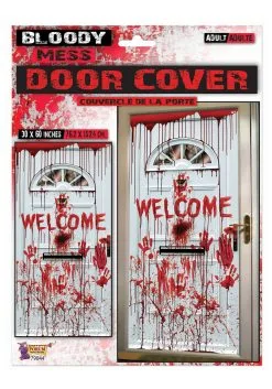 30" X 60" Bloody Mess Door Cover