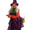 Hanging Animated 39" Flying Witch On Broom -Animatronics Shop 39 hanging animated flying broom witch