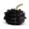4" Black Fringe Pumpkin -Animatronics Shop 4 black eyelash fringe pumpkin