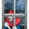 47-Inch Printing Curtain Clown Outside The Window Decoration 1 47-Inch Printing Curtain Clown Outside The Window Decoration -Animatronics Shop 47 printing curtainclown outside the window