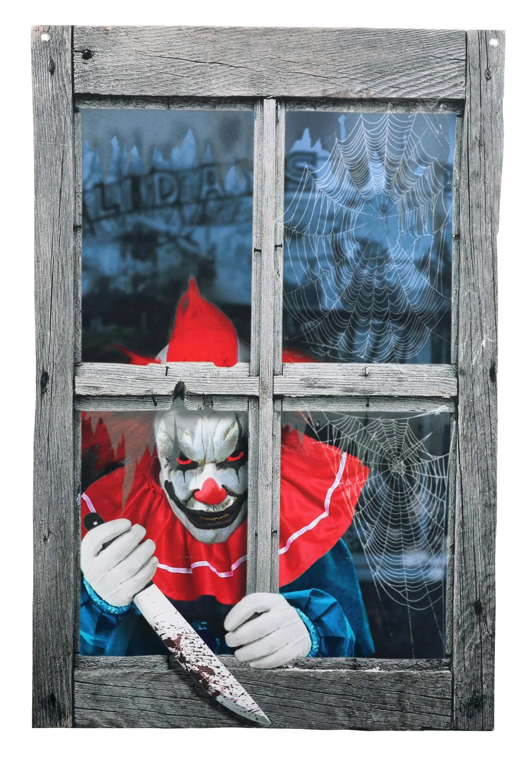 47-Inch Printing Curtain Clown Outside The Window Decoration 3 47-Inch Printing Curtain Clown Outside The Window Decoration