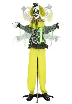 5.5ft Green Animated Clown 11 5.5ft Green Animated Clown -Animatronics Shop 5 5ft animated green clown alt 4