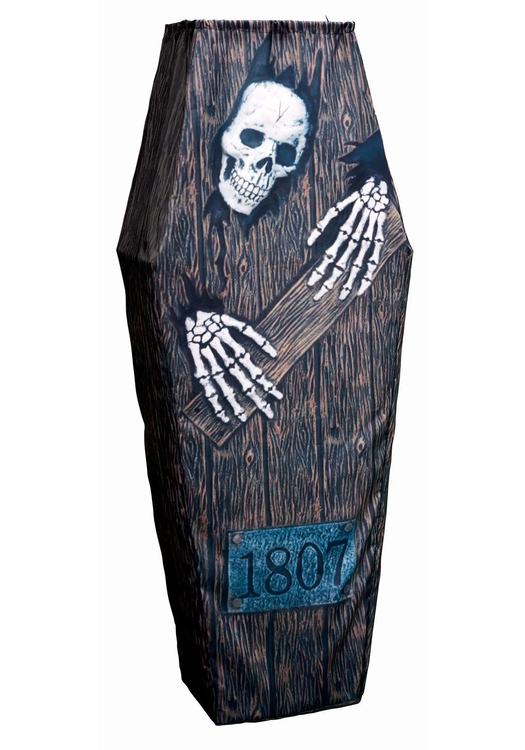 5-Foot Skeleton Hanging Collapsible Coffin 4 5-Foot Skeleton Hanging Collapsible Coffin - Image 2