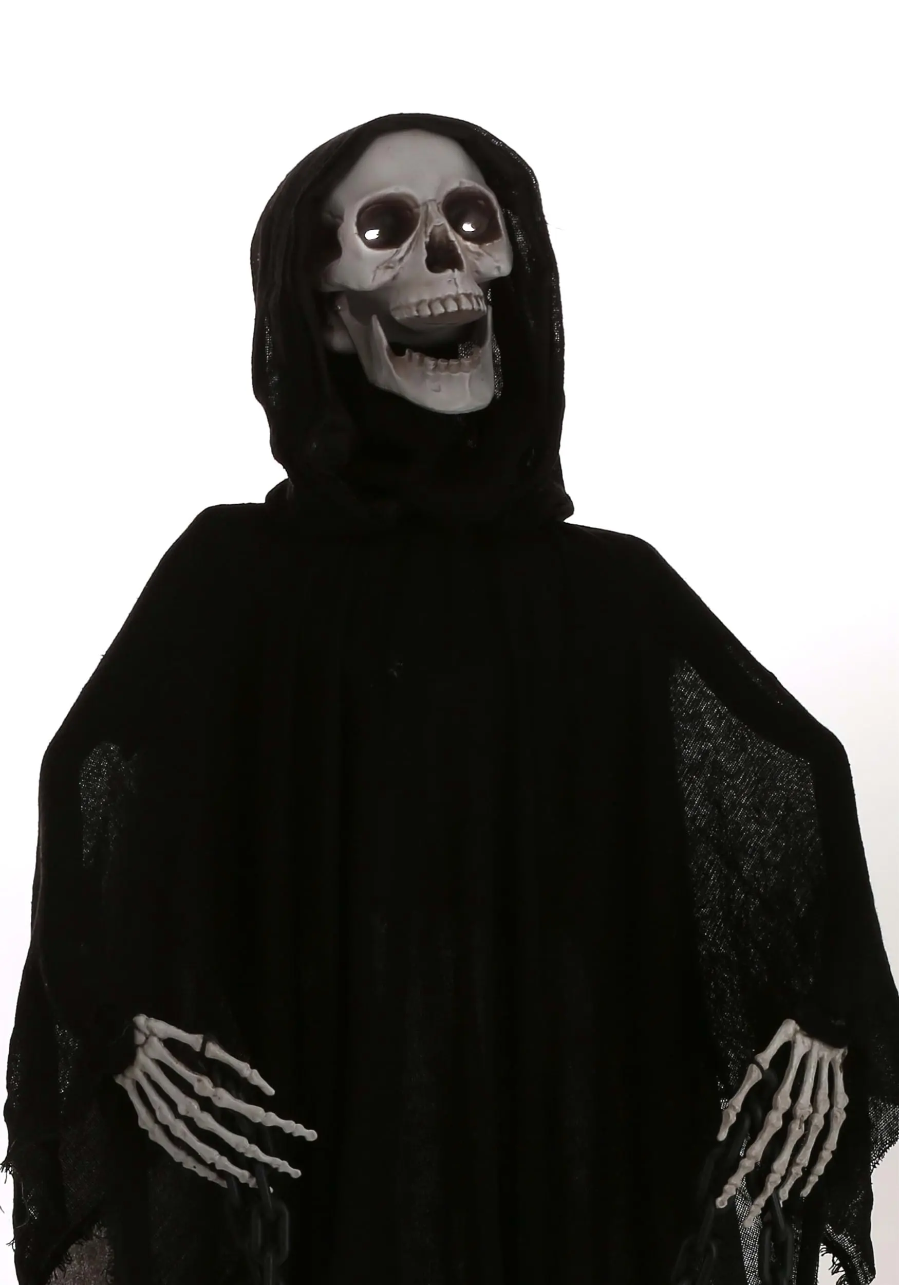 5 Ft Animated Light Up Grim Reaper Prop 4 5 Ft Animated Light Up Grim Reaper Prop - Image 2