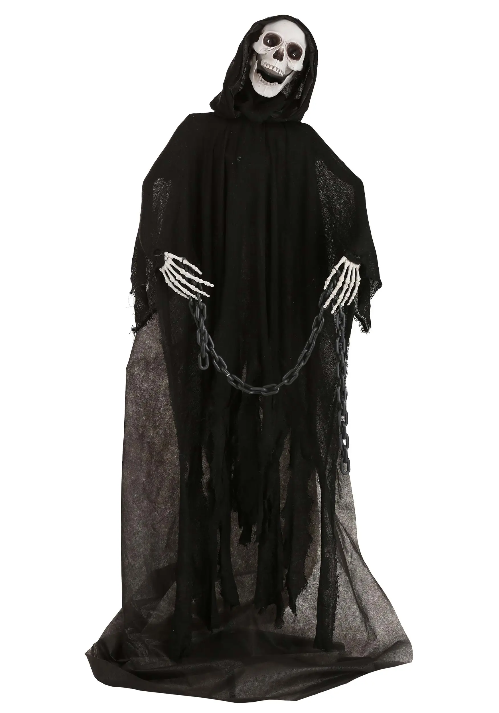 5 Ft Animated Light Up Grim Reaper Prop 7 5 Ft Animated Light Up Grim Reaper Prop - Image 5