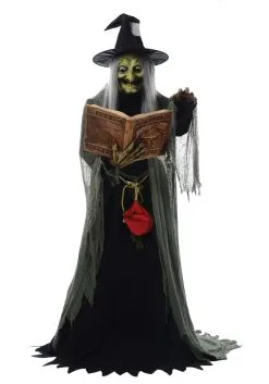 5 Ft Animated Spell-Speaking Witch Decoration