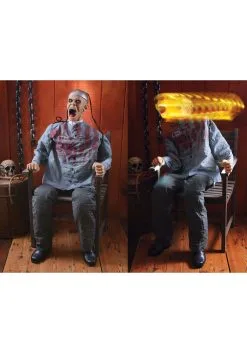 5 Ft Death Row Animated Halloween Decoration 11 5 Ft Death Row Animated Halloween Decoration -Animatronics Shop 5ft animated death row decoration alt 4