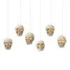 6 Lighted Hanging Skulls Decoration W/ Remote Control -Animatronics Shop 6 lighted hanging skulls w remote control