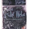 Black 60g Large Spider Web W/Spiders Decoration