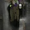 6ft Animated Hanging Witch -Animatronics Shop 6ft hanging witch animatronic sound light shaki