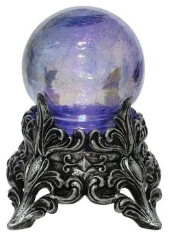 7" Color Changing Mystic Crystal Ball Decoration