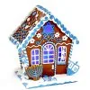 7 Inch Claydough LED Hanukkah Gingerbread House From Kurt Adler 2 7 Inch Claydough LED Hanukkah Gingerbread House From Kurt Adler -Animatronics Shop 7 inch claydough led hanukkah gingerbread house