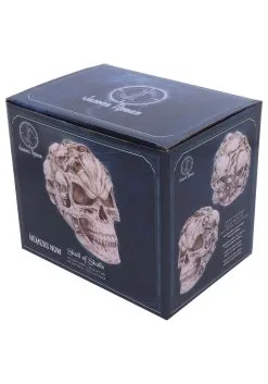 7-Inch Skull Of Skulls Halloween Decoration -Animatronics Shop 7 inch skull of skulls decoration alt 2