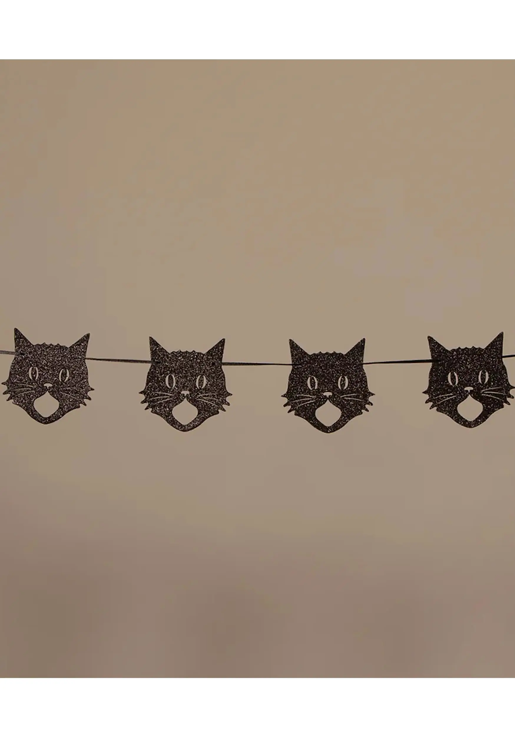 72 Inch Glittered Scaredy Cat Garland 5 72 Inch Glittered Scaredy Cat Garland - Image 3