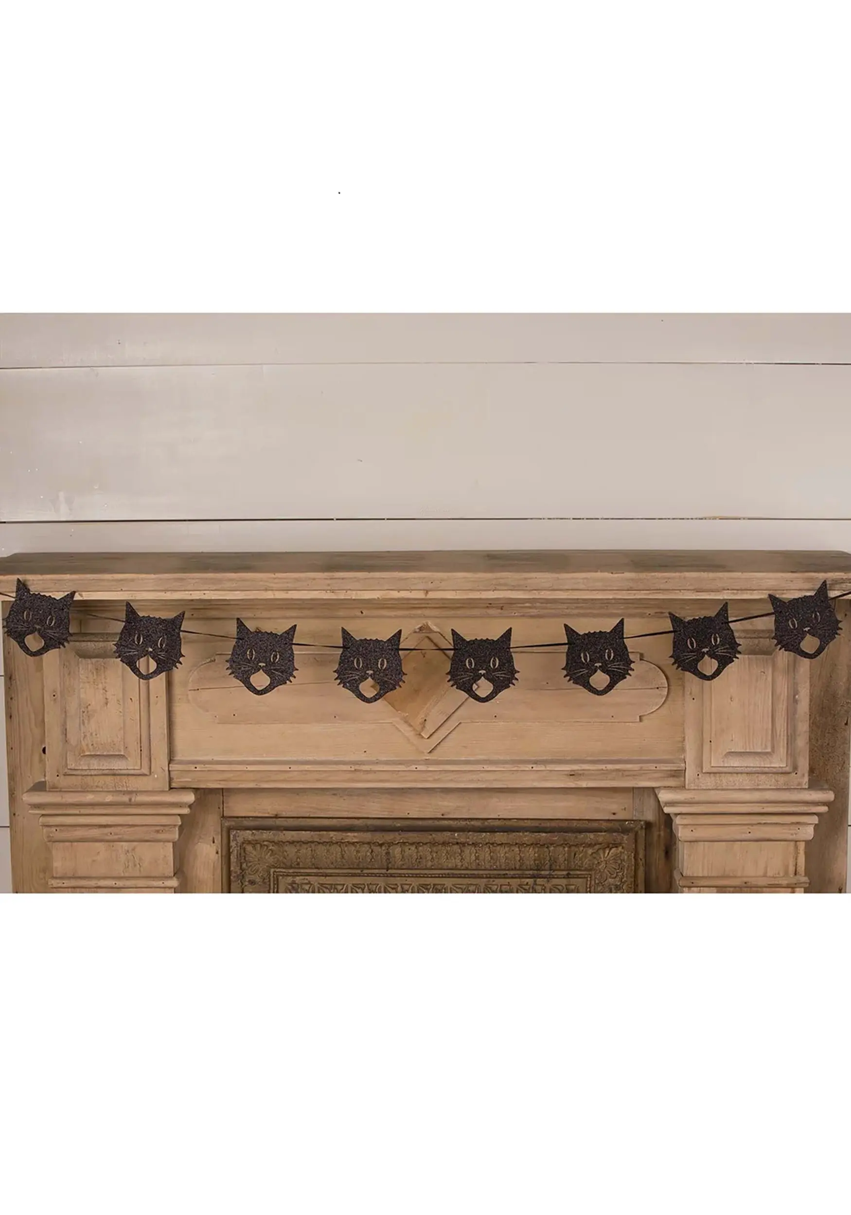 72 Inch Glittered Scaredy Cat Garland 6 72 Inch Glittered Scaredy Cat Garland - Image 4