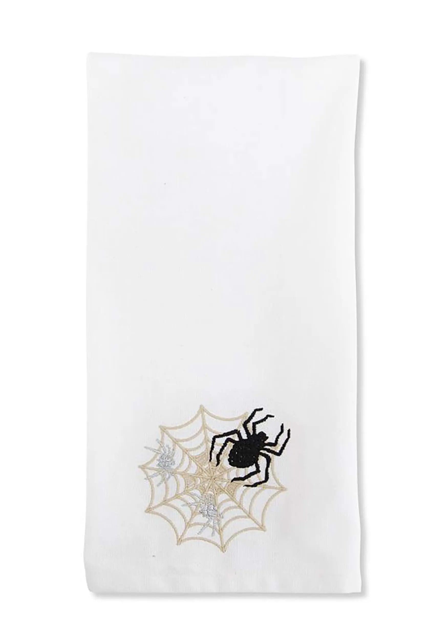 72-Inch Embroidered Spiders And Web Table Runner 3 72-Inch Embroidered Spiders And Web Table Runner